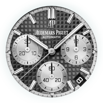 audemars piguet royal oak flayback chronograph ref.26239BC.GG.1224BC.02 dial