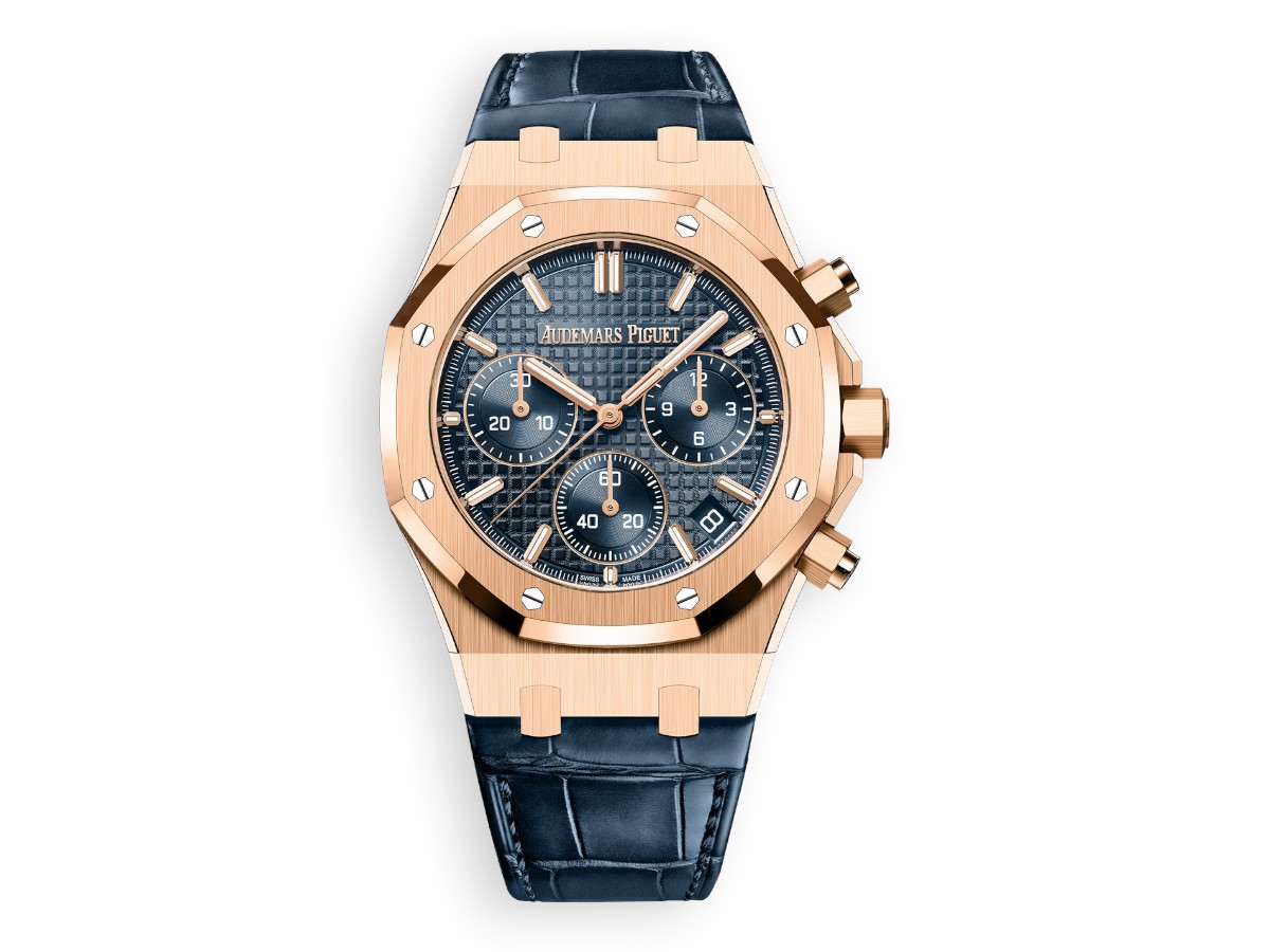 Audemars Piguet Royal Oak Flyback Chronograph Gold Leather 26240or.oo.d315cr.02 main face