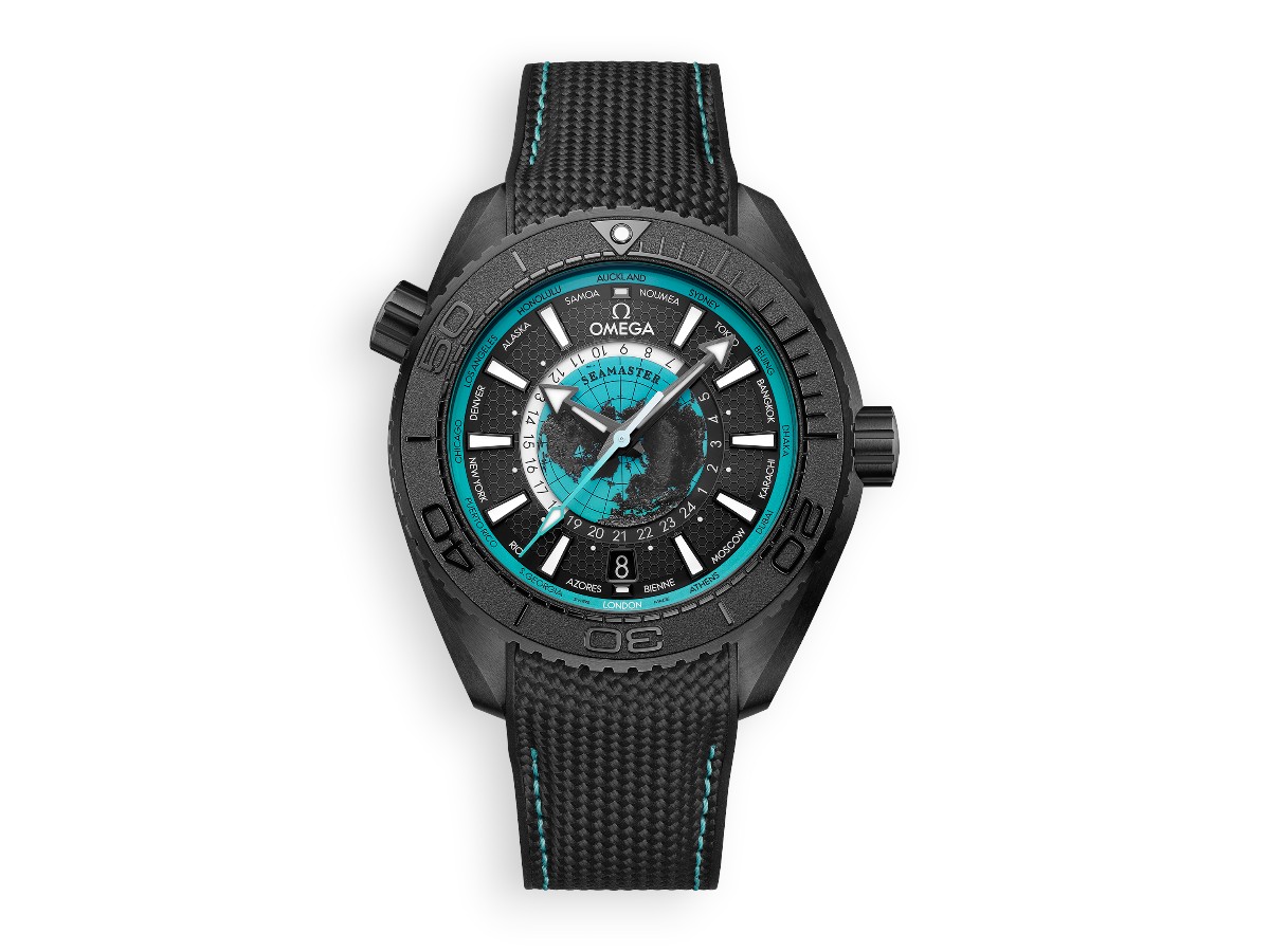 Omega Seamaster Planet Ocean 600M Worldtimer 45.5 mm 3rd Generation ref.215.92.46.22.01.006 main face