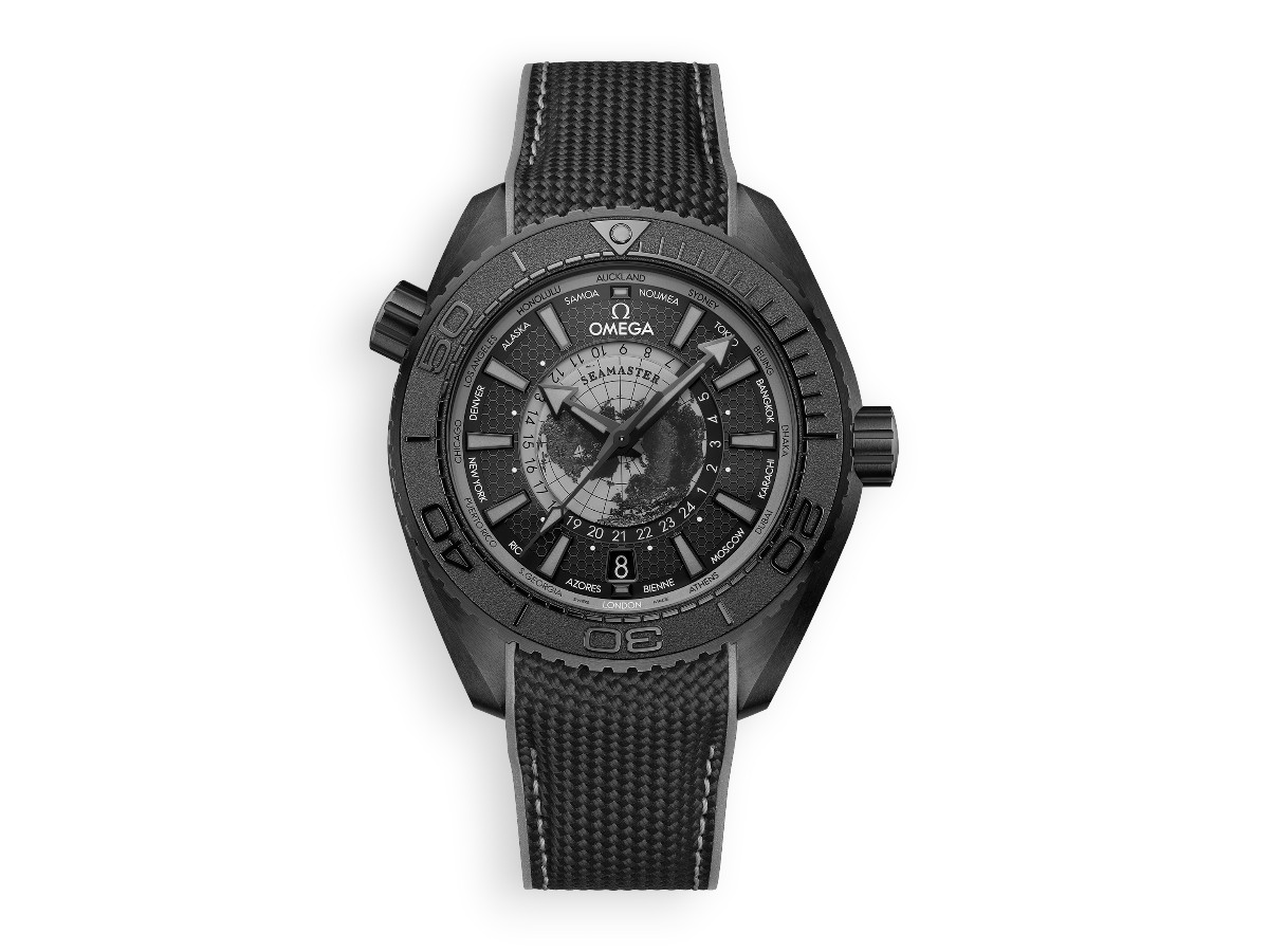 Omega Seamaster Planet Ocean 600M Worldtimer 45.5 mm 3rd Generation ref.215.92.46.22.01.007 main face